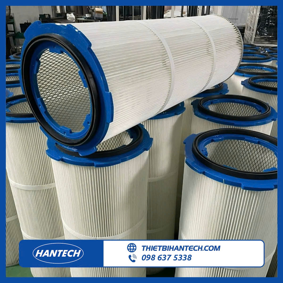 Lõi lọc bụi Cartridge PE phủ PTFE