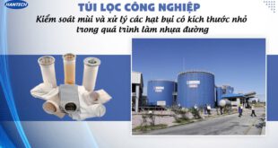 Túi Lọc Công Nghiệp Kiểm Soát Mùi Và Xử Lý Hạt Bụi Trong Quá Trình Làm Nhựa Đường